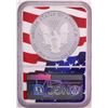 Image 2 : 2019-W $1 Proof American Silver Eagle Coin NGC PF70 Ultra Cameo Congratulations Flag