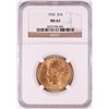 Image 1 : 1932 $10 Indian Head Eagle Gold Coin NGC MS63