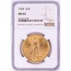 Image 1 : 1928 $20 St. Gaudens Double Eagle Gold Coin NGC MS62