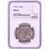 Image 1 : 1907-O Barber Half Dollar Coin NGC MS62