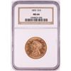 Image 1 : 1893 $10 Liberty Head Eagle Gold Coin NGC MS64