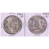 Image 1 : Lot of 1922-S & 1923-S $1 Peace Silver Dollar Coins