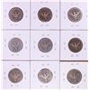 Image 2 : Lot of (9) Miscellaneous Date Barber Quarter Coins