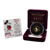 Image 2 : Rarities Mint 1987 Mickey's Magic Good Luck 1/4 oz Gold Round with Box & COA