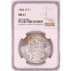 Image 1 : 1884-O $1 Morgan Silver Dollar Coin NGC MS63 Great Toning