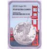 Image 1 : 2018-S $1 Proof American Silver Eagle Coin NGC PF69 Ultra Cameo Bridge Core