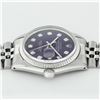 Image 7 : Rolex Men's Stainless Steel Purple Diamond 36MM Datejust Watch
