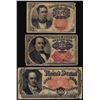 Image 1 : Lot of (3) 5th Issue 10/25/50 Cents Fractional Currency Notes