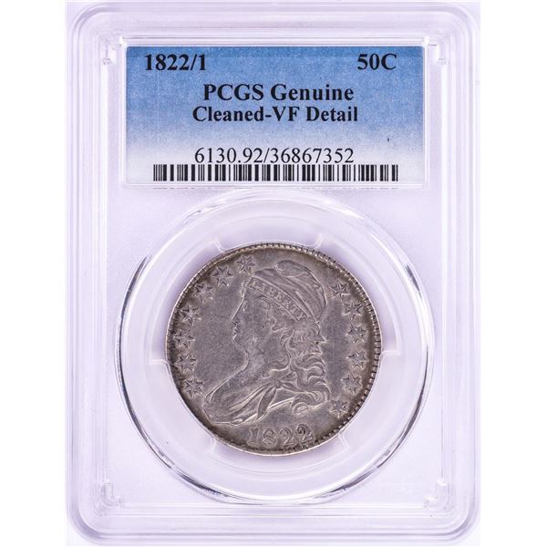 1822/1 Capped Bust Half Dollar PCGS Genuine VF Detail