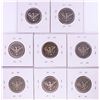 Image 2 : Lot of (8) Miscellaneous Date Barber Quarter Coins