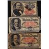 Image 1 : Lot of (3) Miscellaneous Fifth Issue Fractional Currency Notes