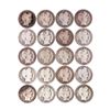 Image 1 : Roll of (20) Mixed Date Barber Half Dollar Coins