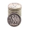 Image 2 : Lot of (20) 1930's Walking Liberty Half Dollar Coins