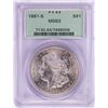 Image 1 : 1881-S $1 Morgan Silver Dollar Coin PCGS MS63 Old Green Holder