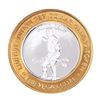 Image 1 : .999 Silver Las Vegas Club $10 Casino Limited Edition Gaming Token