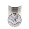 Image 1 : Roll of (20) Brilliant Uncirculated 1988 $1 American Silver Eagle Coins