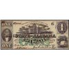 Image 1 : 1863 $1 State of Alabama Montgomery, AL Obsolete Note