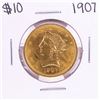 Image 1 : 1907 $10 Liberty Head Eagle Gold Coin