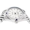 Image 4 : Rolex Men's Stainless Steel Diamond & Sapphire Datejust Oyster Perpetual Wristwatch