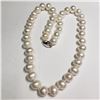 Image 1 : SILVER FRESHWATER NATURAL PEARL NECKLACE