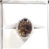 Image 1 : SILVER CUBIC QUARTZ (15CT) RING