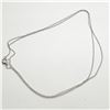 Image 1 : 10K WHITE GOLD 16" NECKLACE