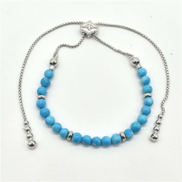 SILVER TURQUOISE(6.3CT) BRACELET