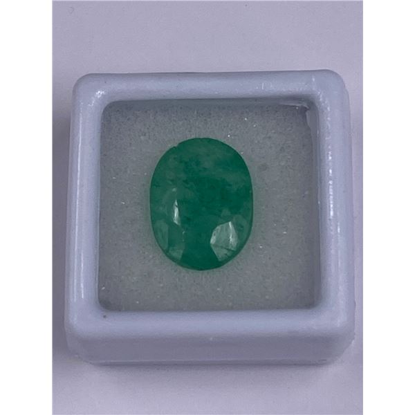 NATURAL FABULOUS EMERALD 8.10CT, 14.62 X 11.08 X 6.51MM, OVAL CUT, VVS CLARITY, BRAZIL, TREATMENT