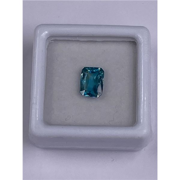 NATURAL ZIRCON (NOT CZ) 1.79CT, 7.9 X 5.9 X 3.0MM, EMERALD CUT, VVS CLARITY, CAMBODIA, UNTREATED