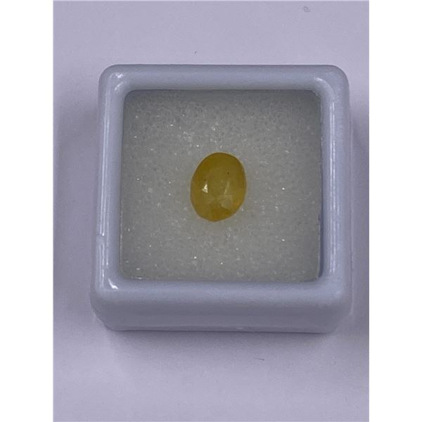 YELLOW SAPPHIRE 2.60CT, 8.48 X 6.47 X 4.75MM, OVAL CUT, VS CLARITY, MADAGASCAR, UNHEATED AND