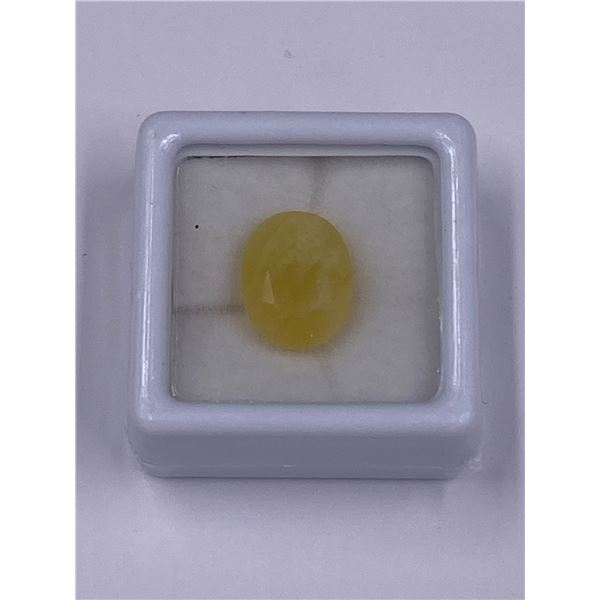 YELLOW OPAL 3.94CT, 12.60 X 9.70 X 6.90MM, OVAL CUT, VS CLARITY, MEXICO, UNHEATED AND UNTREATED