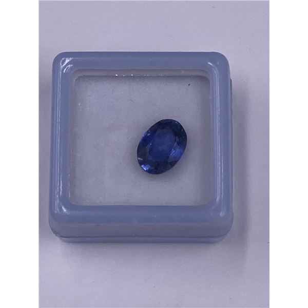 KASHMIR BLUE SAPPHIRE, LAB CREATED, 2.90CT, 10.00 X 7.20 X 4.20MM, OVAL CUT, LOUPE CLEAN