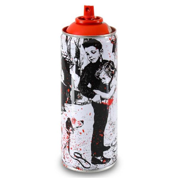 Pup Art (Red) by Mr Brainwash