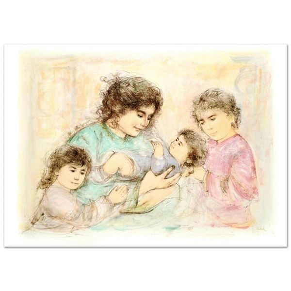  Marilyn and Children  Limited Edition Lithograph (37  x 27 ) by Edna Hibel (191