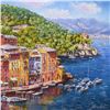 Image 2 : Sam Park, "Portofino" Hand Embellished Limited Edition Serigraph on Canvas, Numb