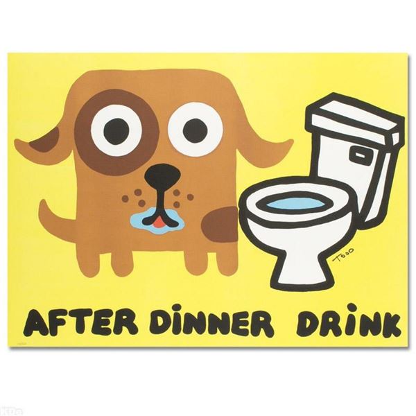 After Dinner Drink  Limited Edition Lithograph by Todd Goldman, Numbered and Ha