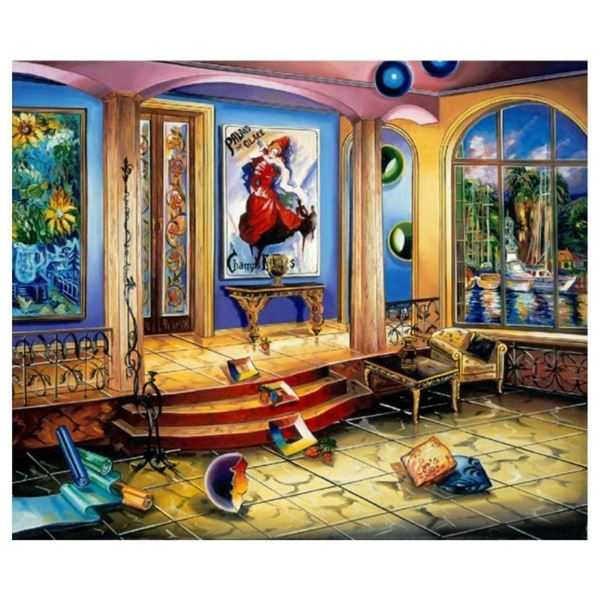 Alexander Astahov,  Modern Room  Hand Signed Limited Edition Giclee on Canvas wi