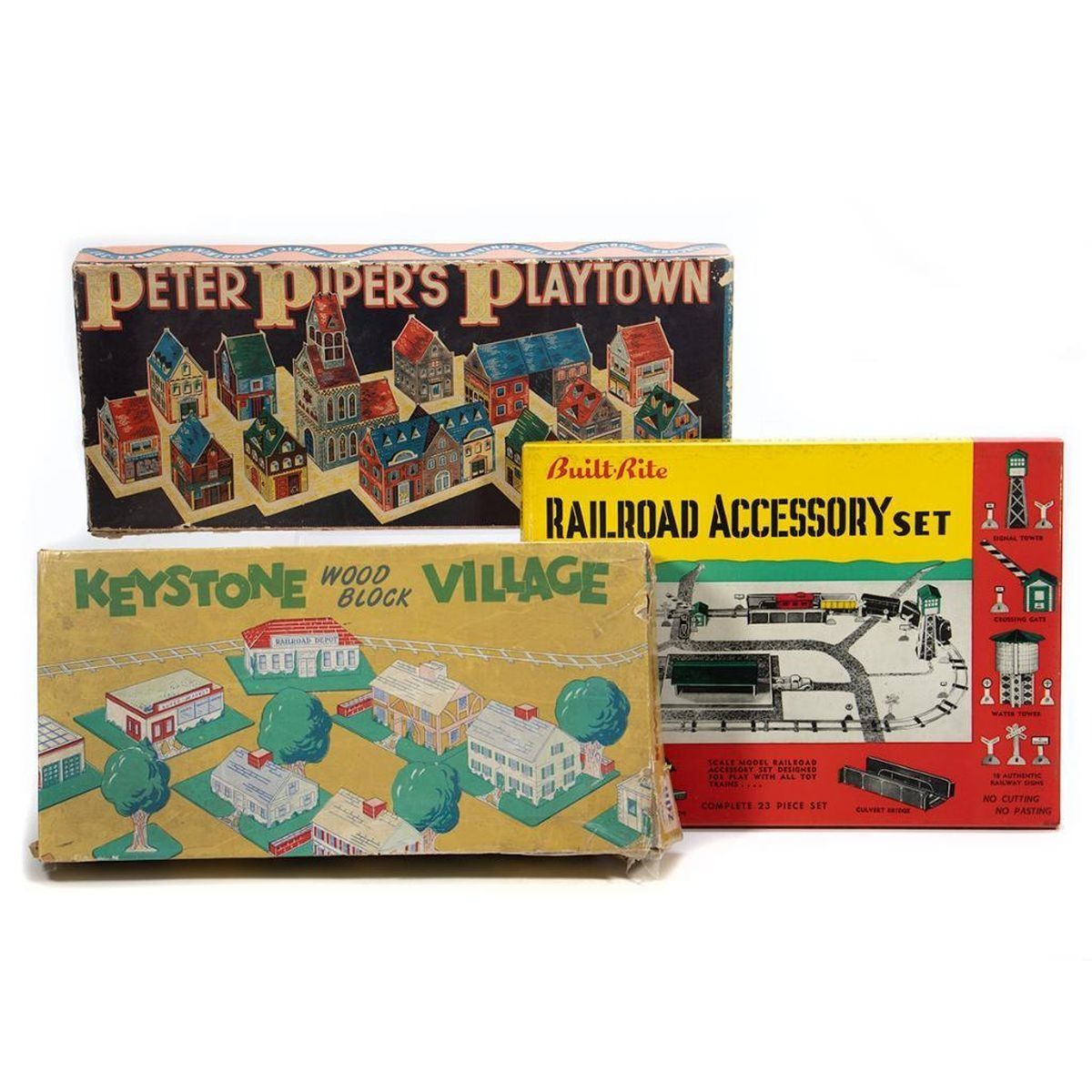 Built Rite Model Rr Displays Keystone Woodblock Village, Peter Piper’s Playtown, Built Rite ...