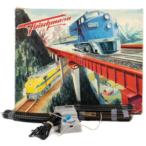 Fleischmann HO American Prototype Steam Loco Set.