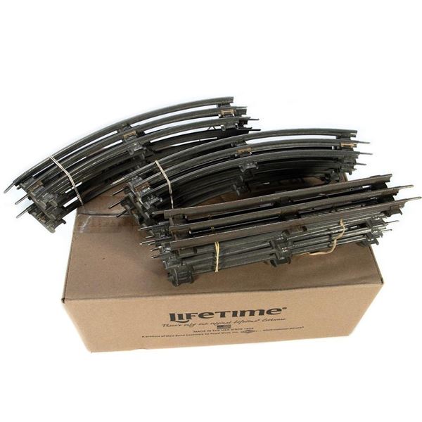 Chicago American Flyer O Gauge Track (8) Curve, (5) Straight