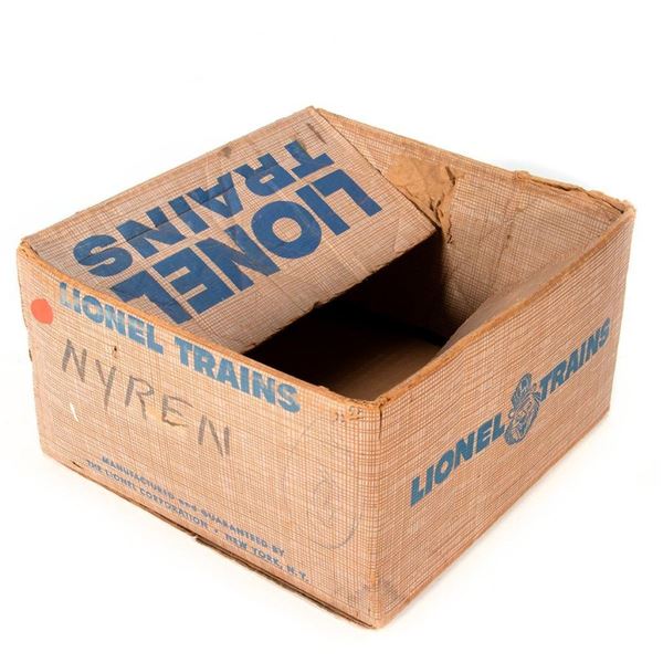 Lionel Plaid Set Box - no number - about 14 x 12 x 8 inches