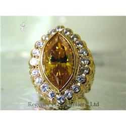 RHJ Canary Cubic Zirconium Marquise Ring   #1792711