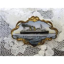 S.S. DUCHESS of BEDFORD ENAMEL PIN-BROOCH #1792743