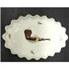 Image 1 : RARE ANTIQUE PORCELAIN PIPE TRAY #1792772