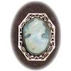 Image 1 : Italian Shell Cameo in 9k Pierced Frame Brooch #1793038