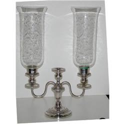 Pair of silverplated candle opera #1793138