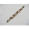 Image 1 : TRIFARI Red Pear Cut Flowers Bracelet #1793180