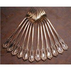 MAZARIN Sterling SEAFOOD Forks Domicick+Haff 12#1793339