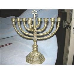 Heavy Vintage Brass Menorah :3 kilos #1793549