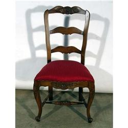 ANTIQUE FRENCH COUNTRY VICTORIAN ACCENT CHAIR #1793648